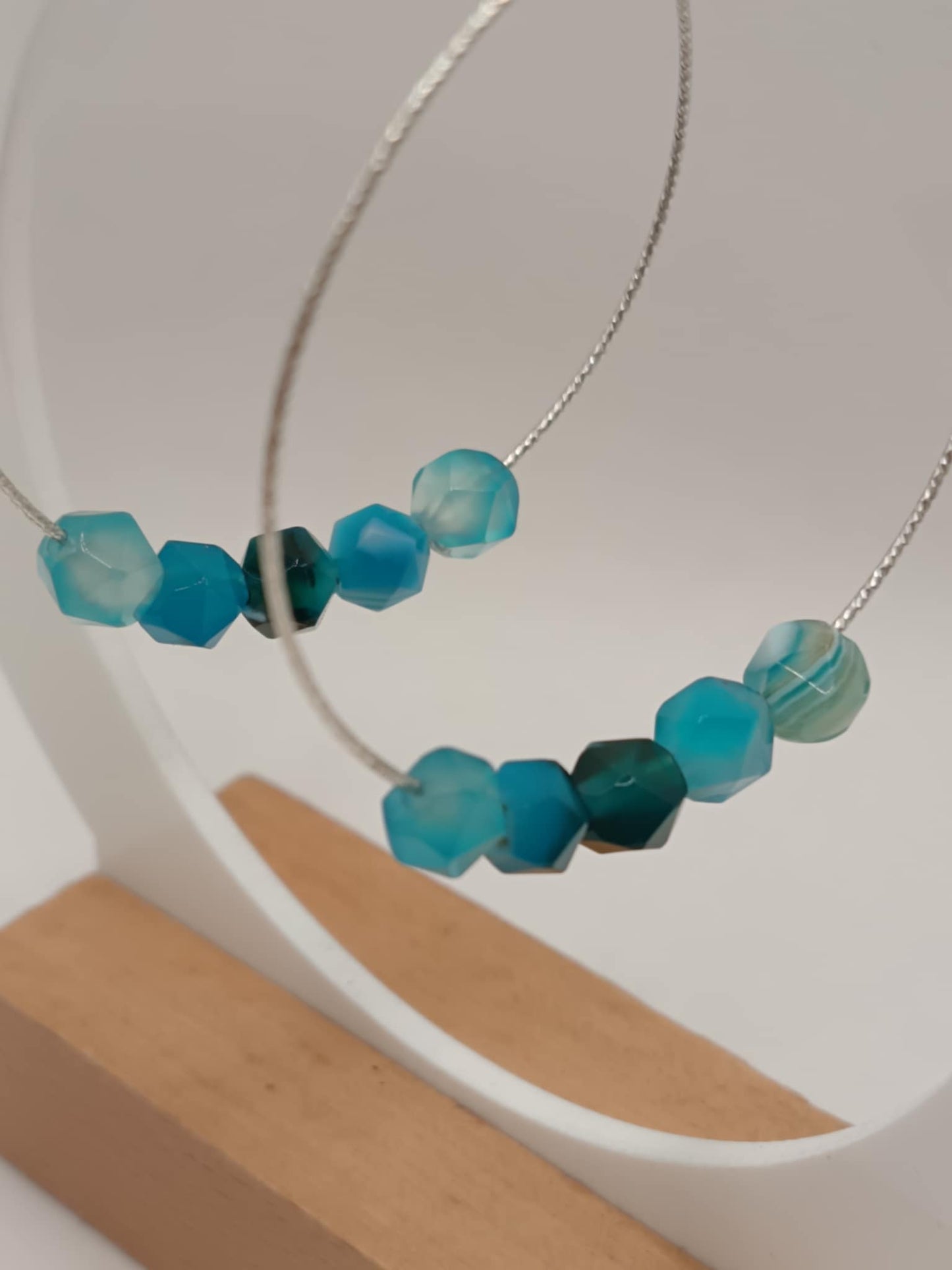 Créoles argent 925 & pierres au choix