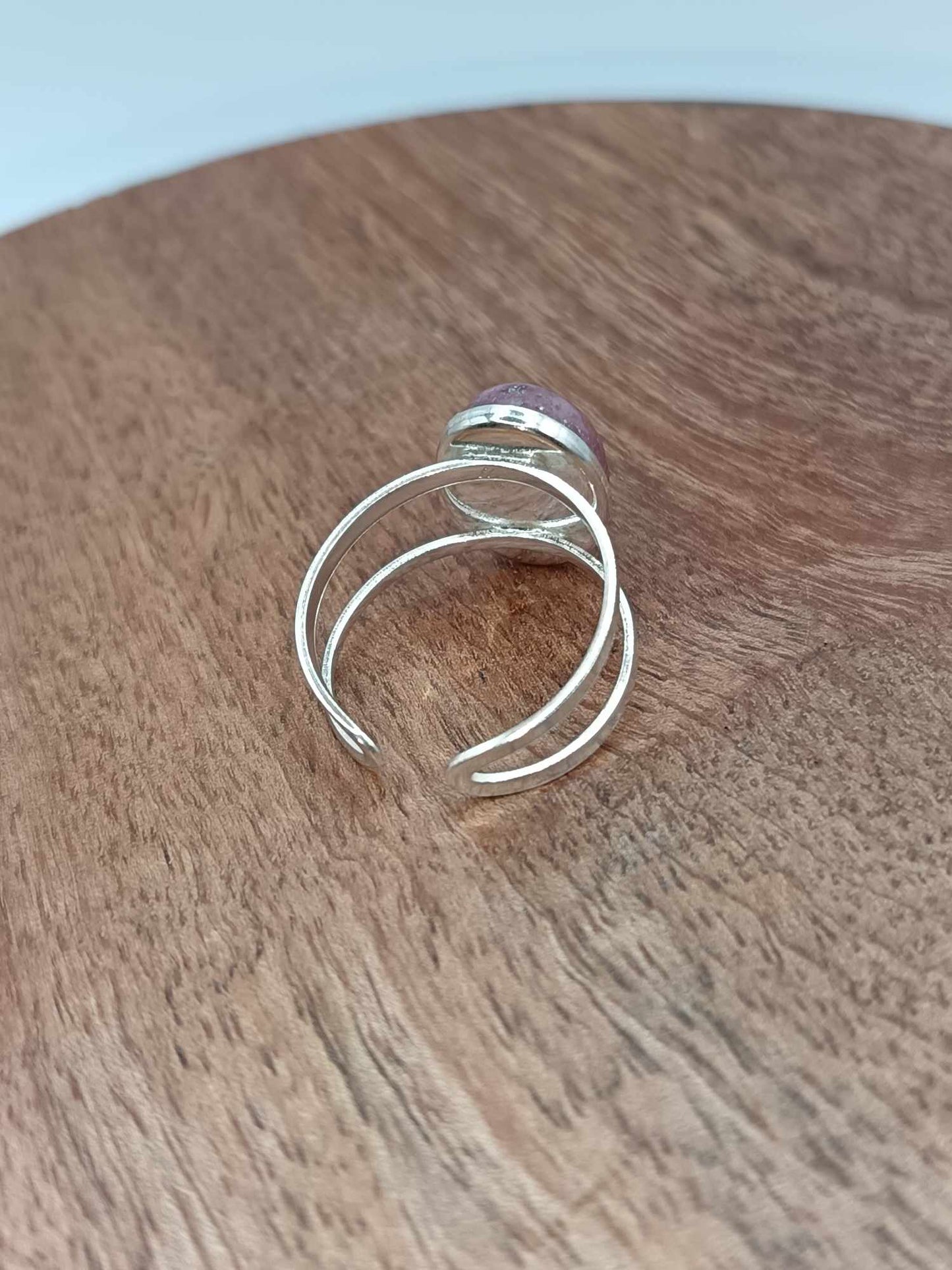 Bague argent 925 Rhodonite