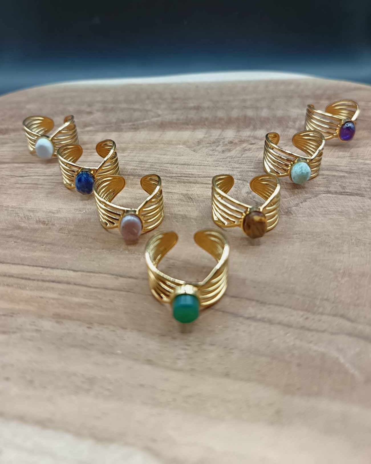 Bague filaire dorée