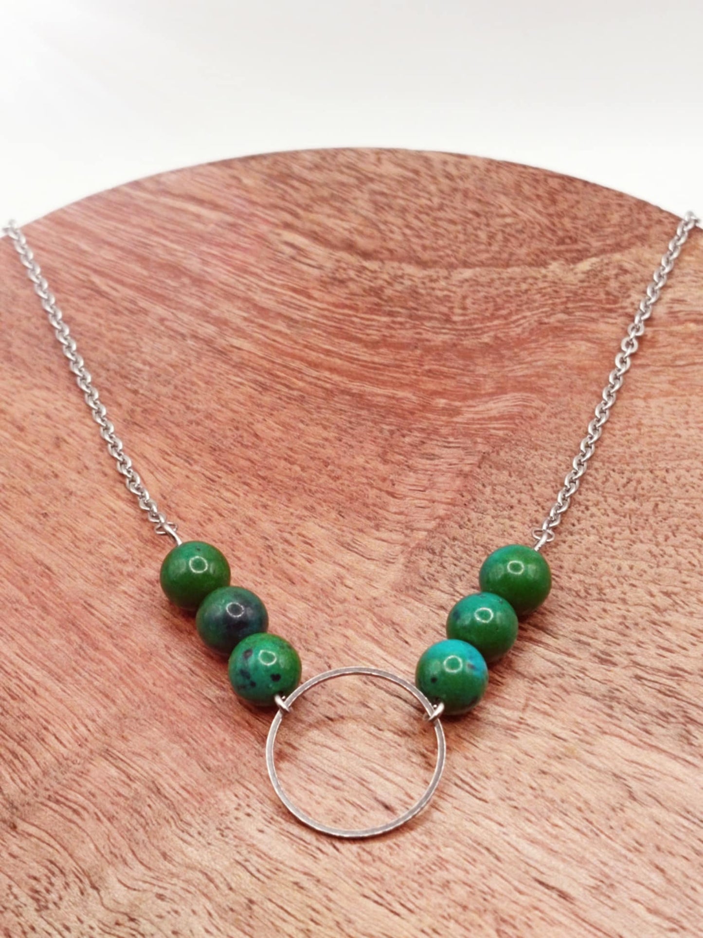 Collier anneau et Chrysocolle