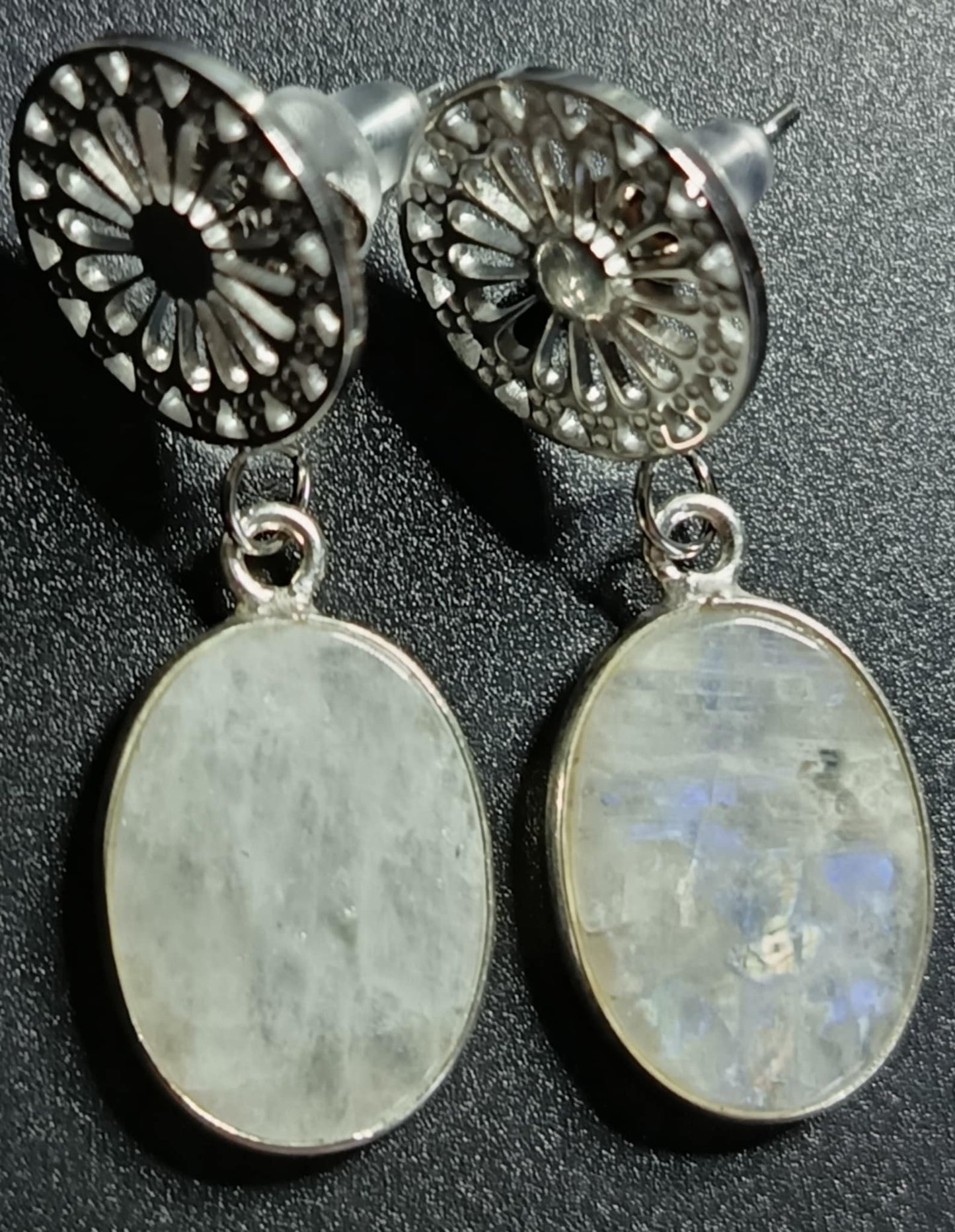 Boucles d'oreilles rosace et pierres au choix