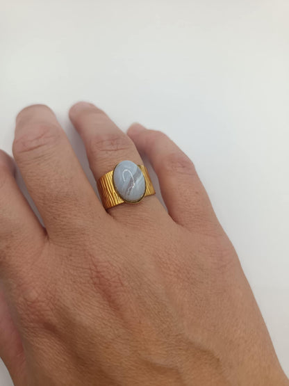 Bagues vagues couleurs & pierres au choix