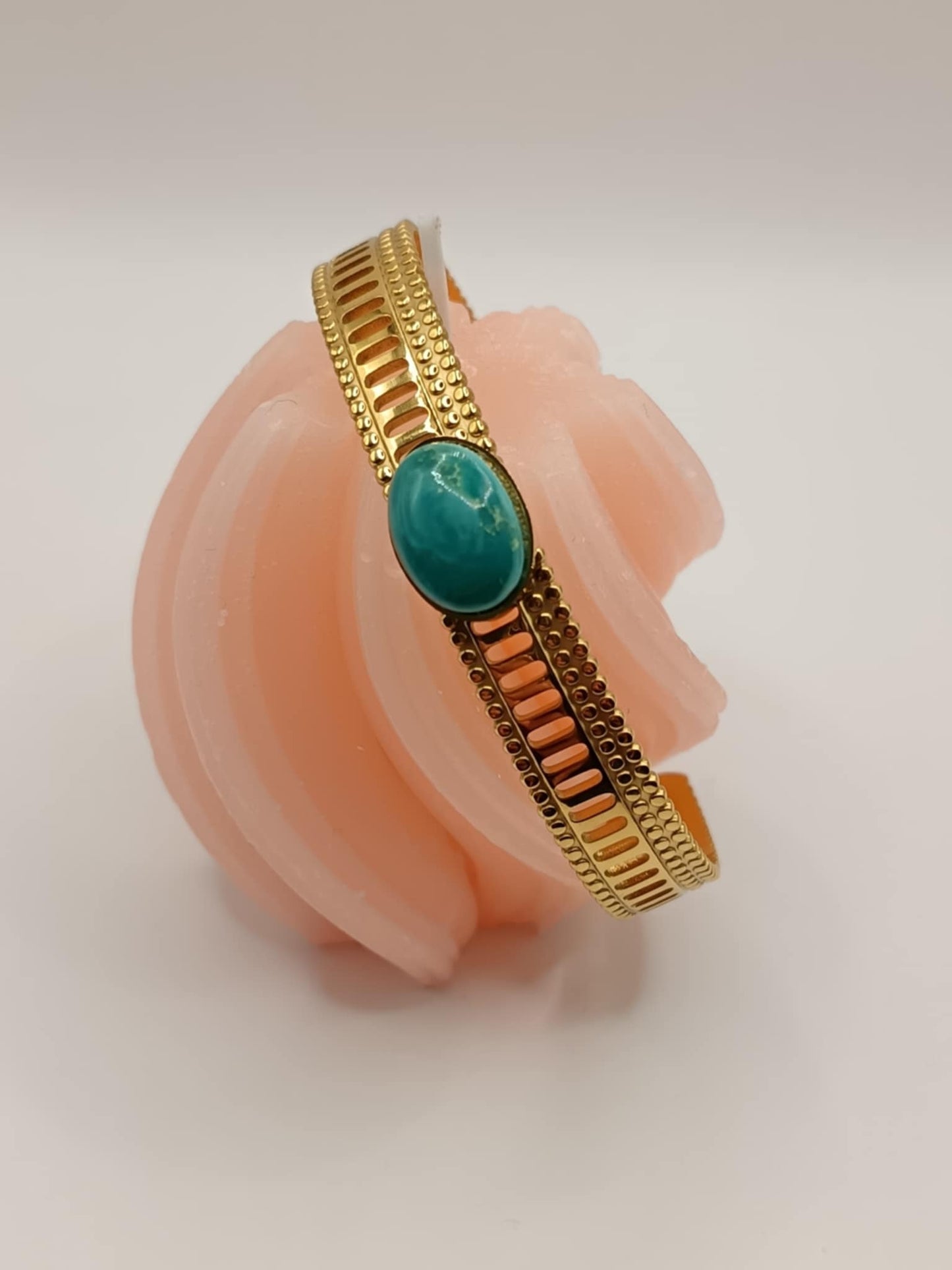 Bracelet dentelle & turquoise