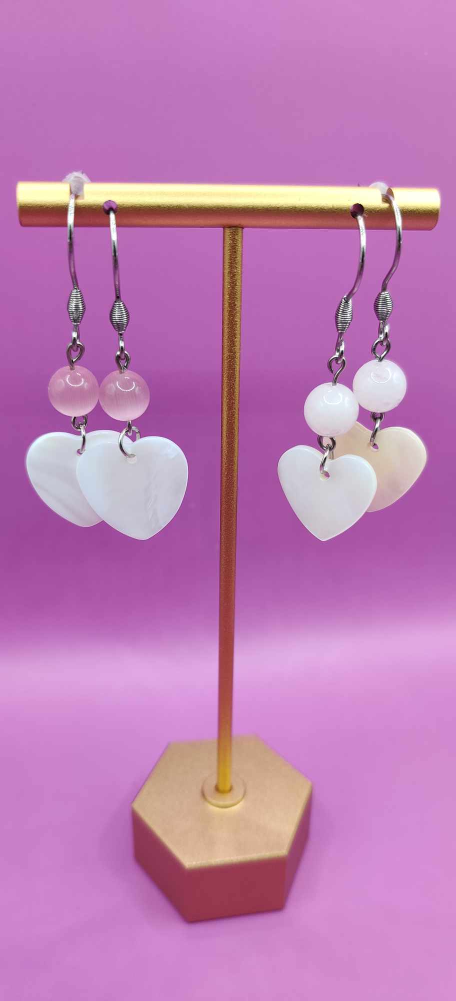 Boucles d'oreilles duo liées