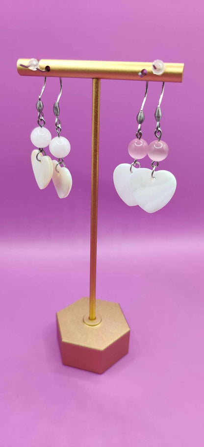 Boucles d'oreilles duo liées