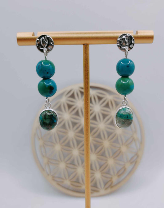 Boucles d'oreilles Chrysocolle