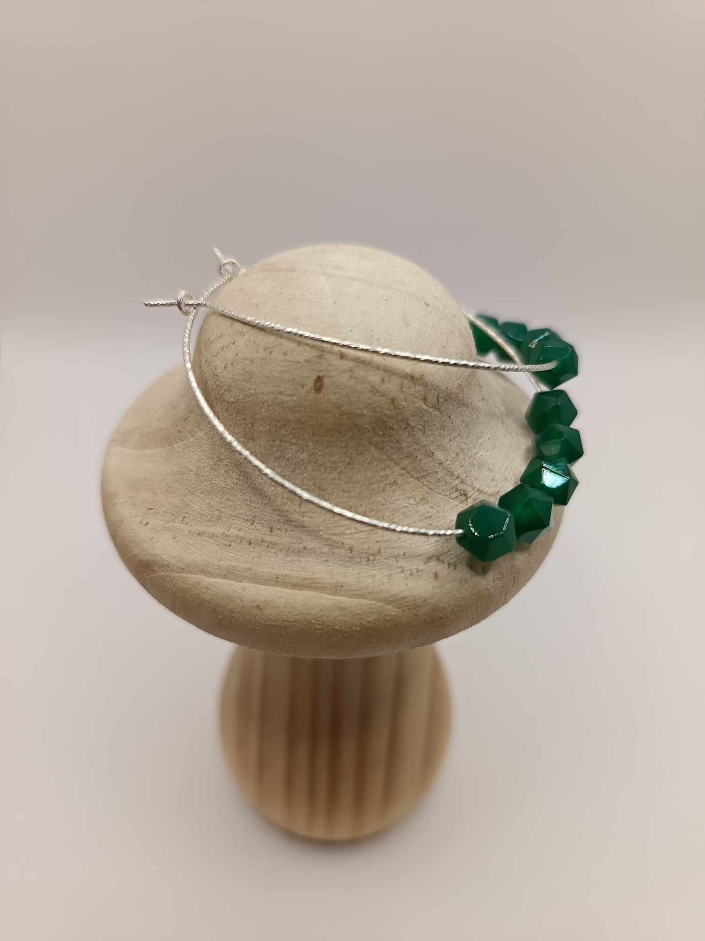 Créoles argent 925 & pierres au choix