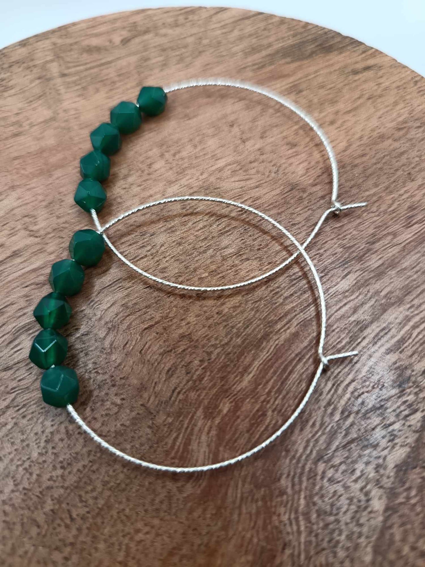 Créoles argent 925 & pierres au choix