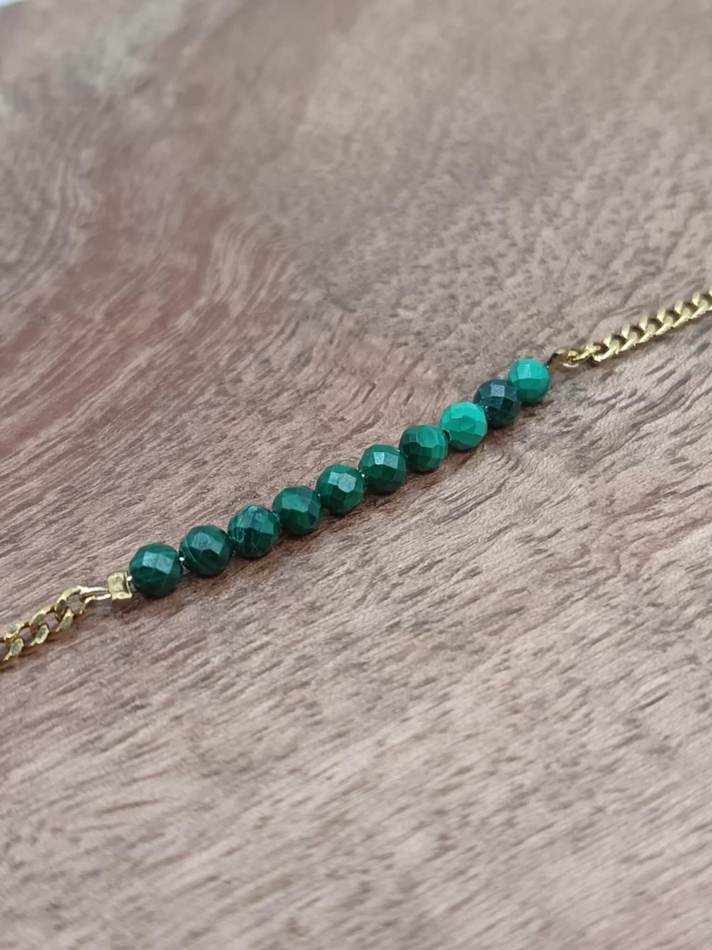 Bracelet fil d'or & perles au choix