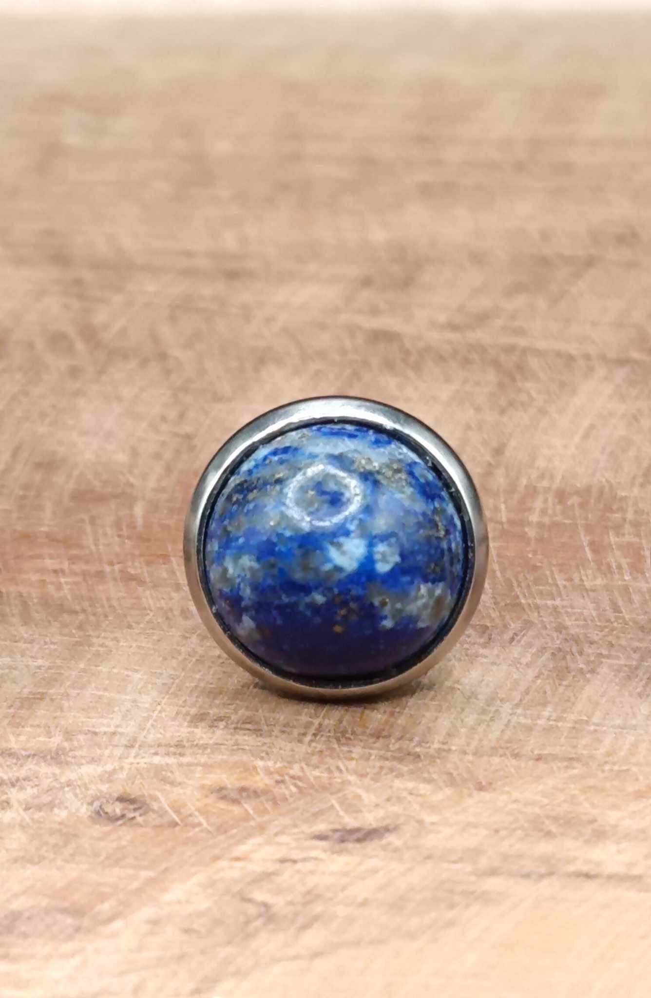 Clous d'oreilles argentés & pierre au choix