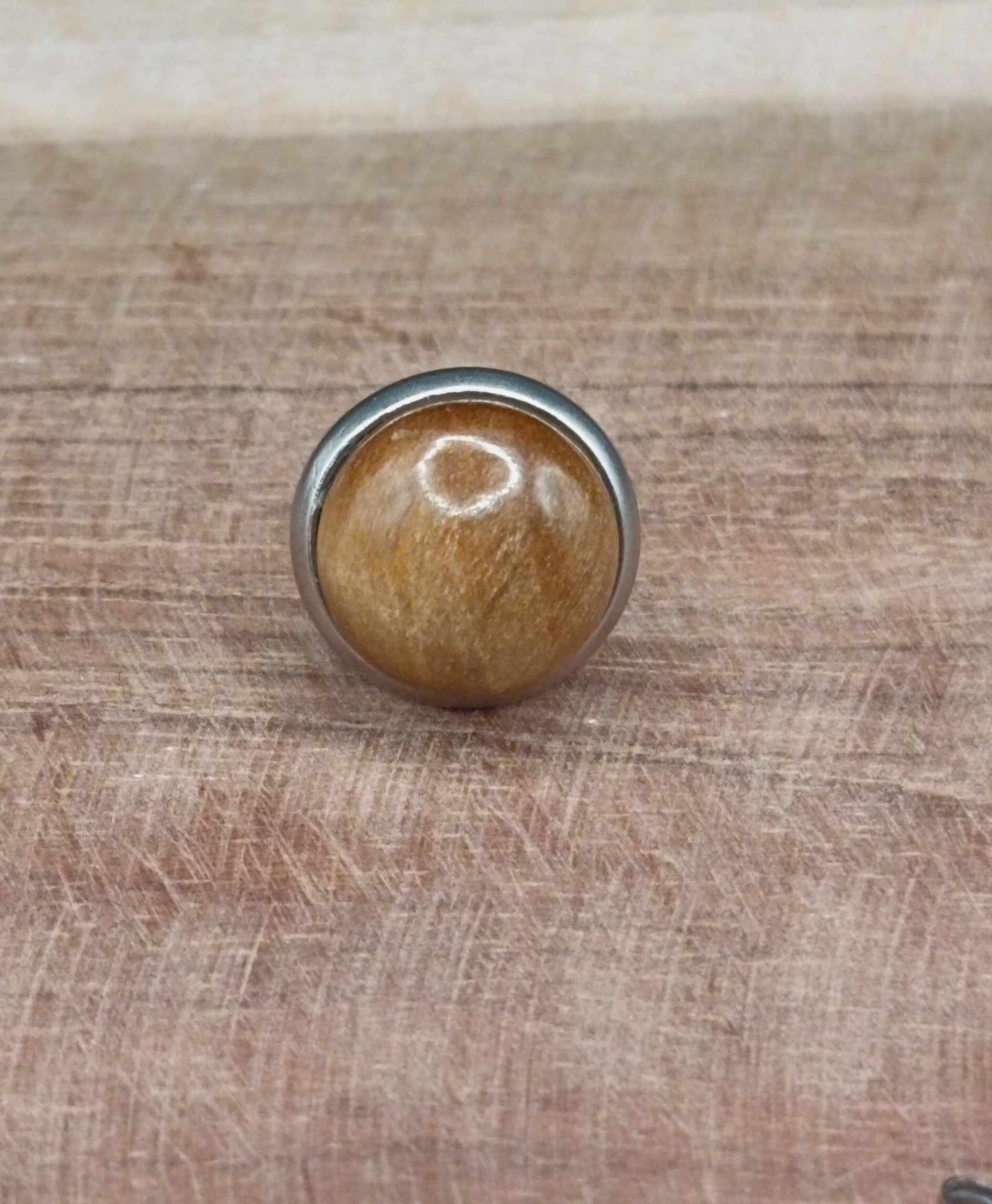 Clous d'oreilles argentés & pierre au choix