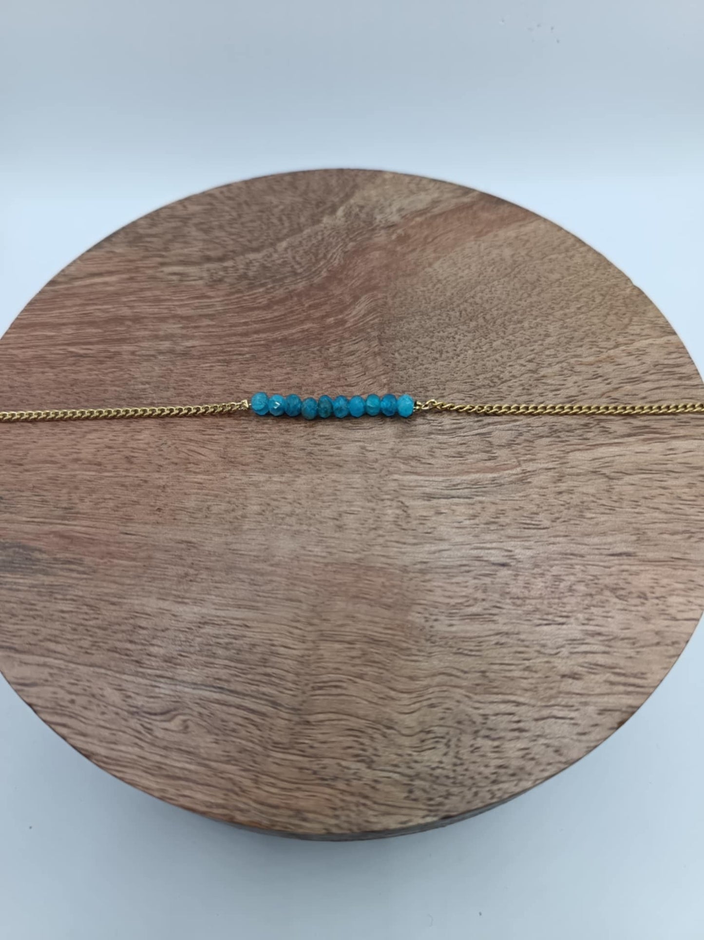 Bracelet fil d'or & perles au choix