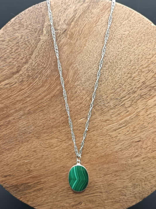 Collier Singapour Malachite