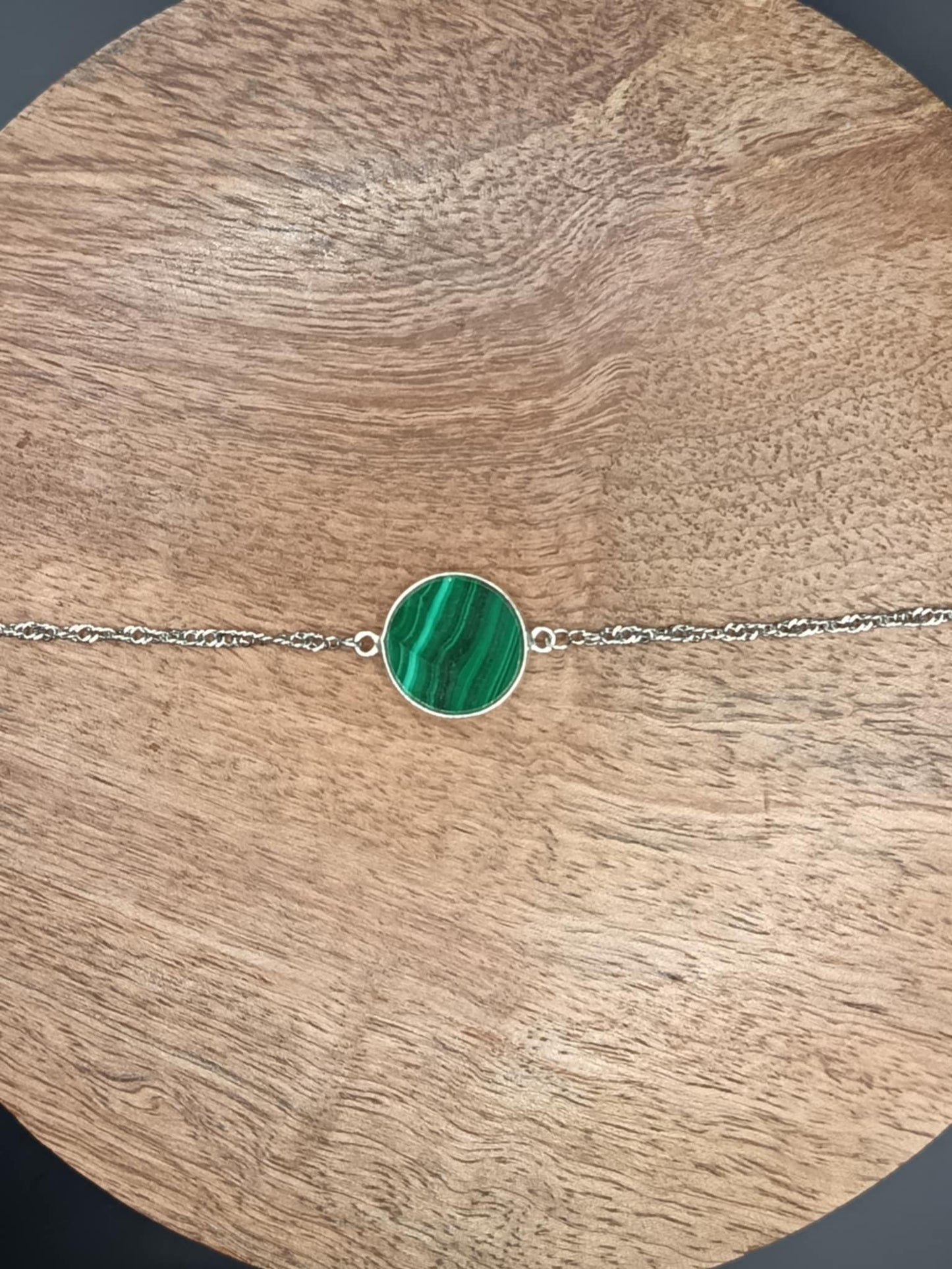 Bracelet Singapour Malachite