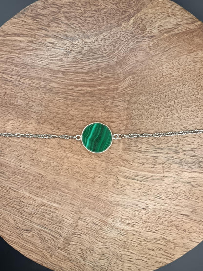 Bracelet Singapour Malachite