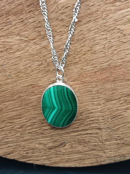Collier Singapour Malachite