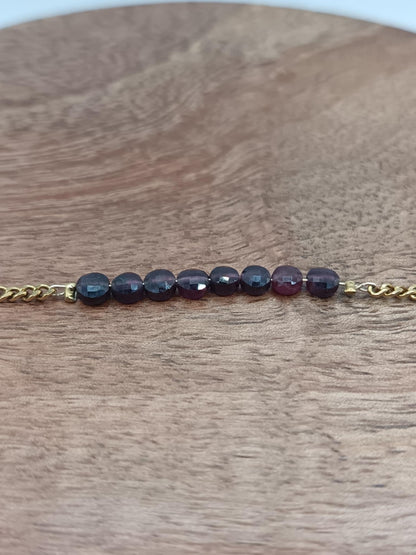 Bracelet fil d'or & perles au choix