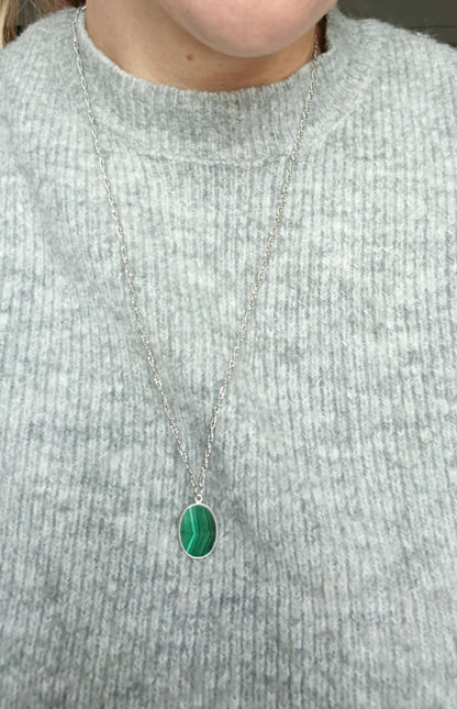 Collier Singapour Malachite