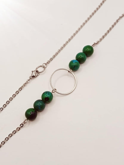 Collier anneau et Chrysocolle