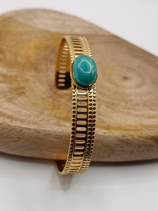 Bracelet dentelle & turquoise