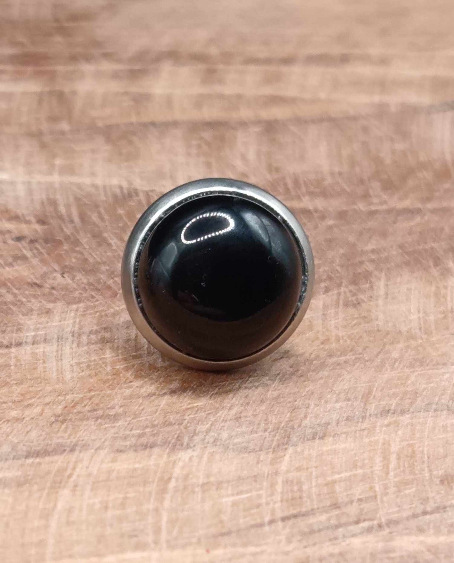 Clous d'oreilles argentés & pierre au choix